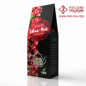 Вологодский Иван-чай с листьями вишни в картонной упаковке, 50 г