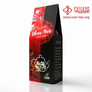 Вологодский Иван-чай с яблоком и корицей в картонной упаковке, 50 г